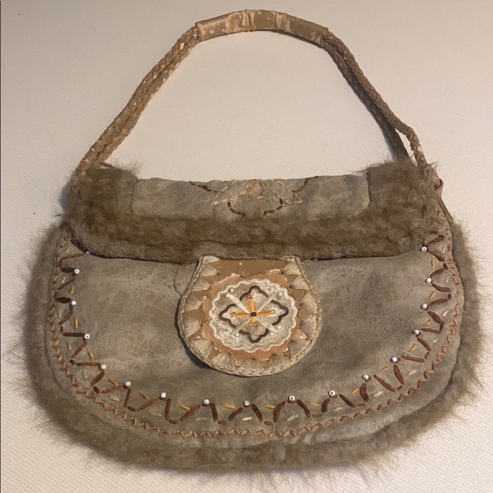 Boho Style Tan and Brown Women's Bag